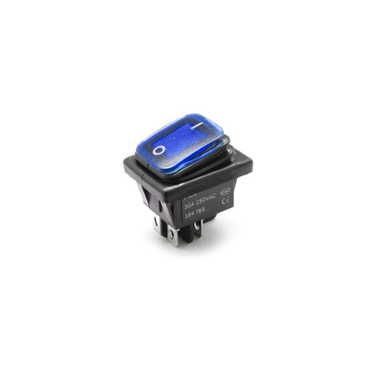 ANAHTAR ON-OFF MAVİ LED 12/24V PSLNMZ ÇELİK