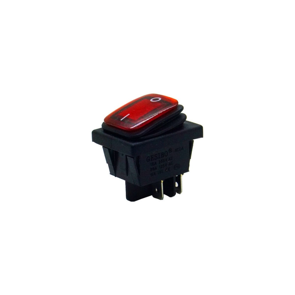 ANAHTAR ON-OFF KIRMIZI LED 12/24V PSLNMZ ÇELİK