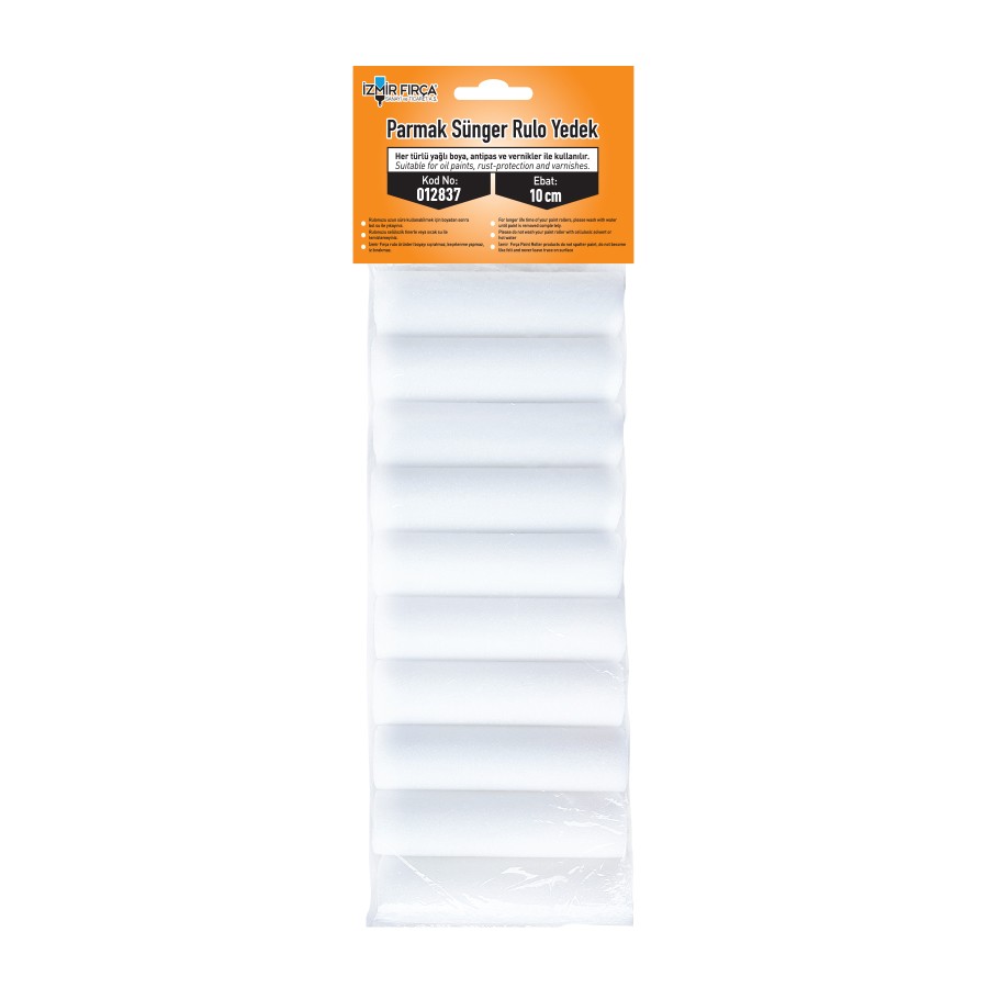 Parmak Rulo Sünger Yedek 10 Cm (10’lu)
