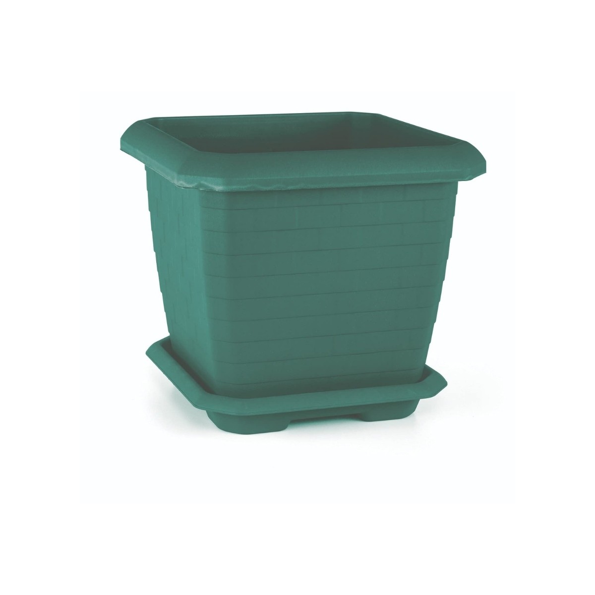 Serinova Hisar Kare Saksı Gövde 6 Yeşil