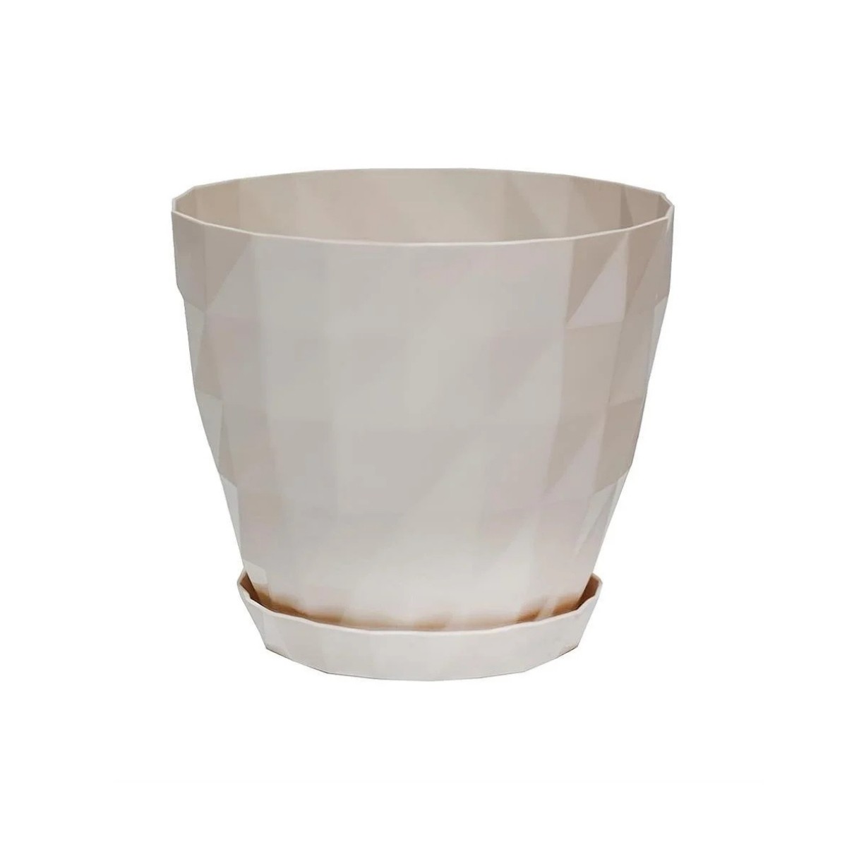 Serinova Kristal Saksı No 4 Kirli Beyaz