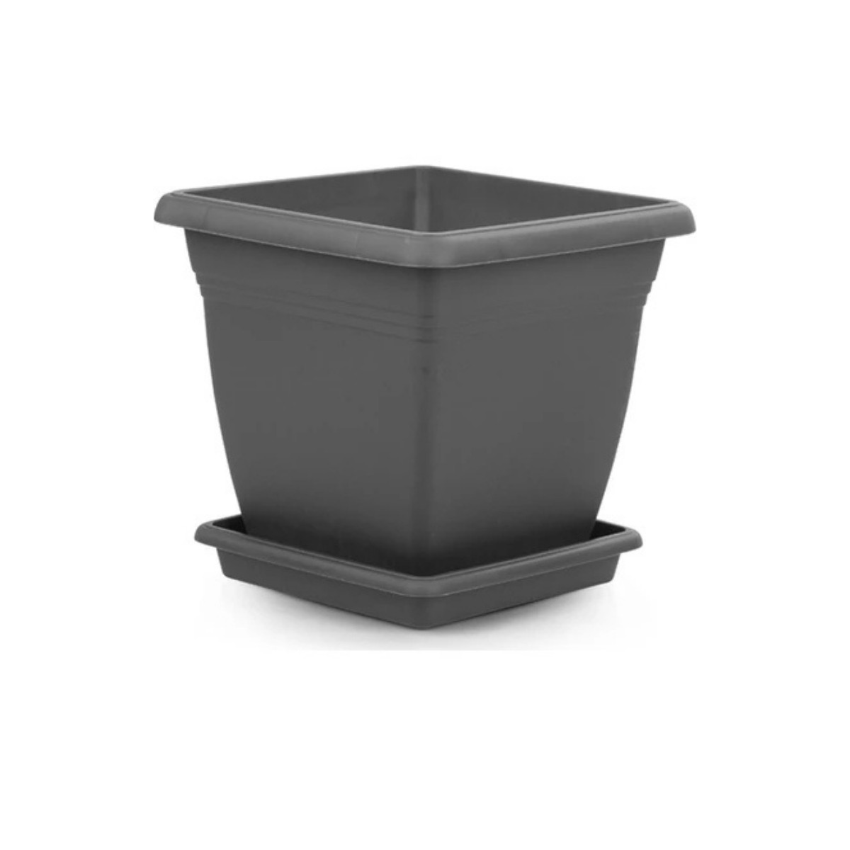 Serinova Kare Saksı 6 No Antrasit