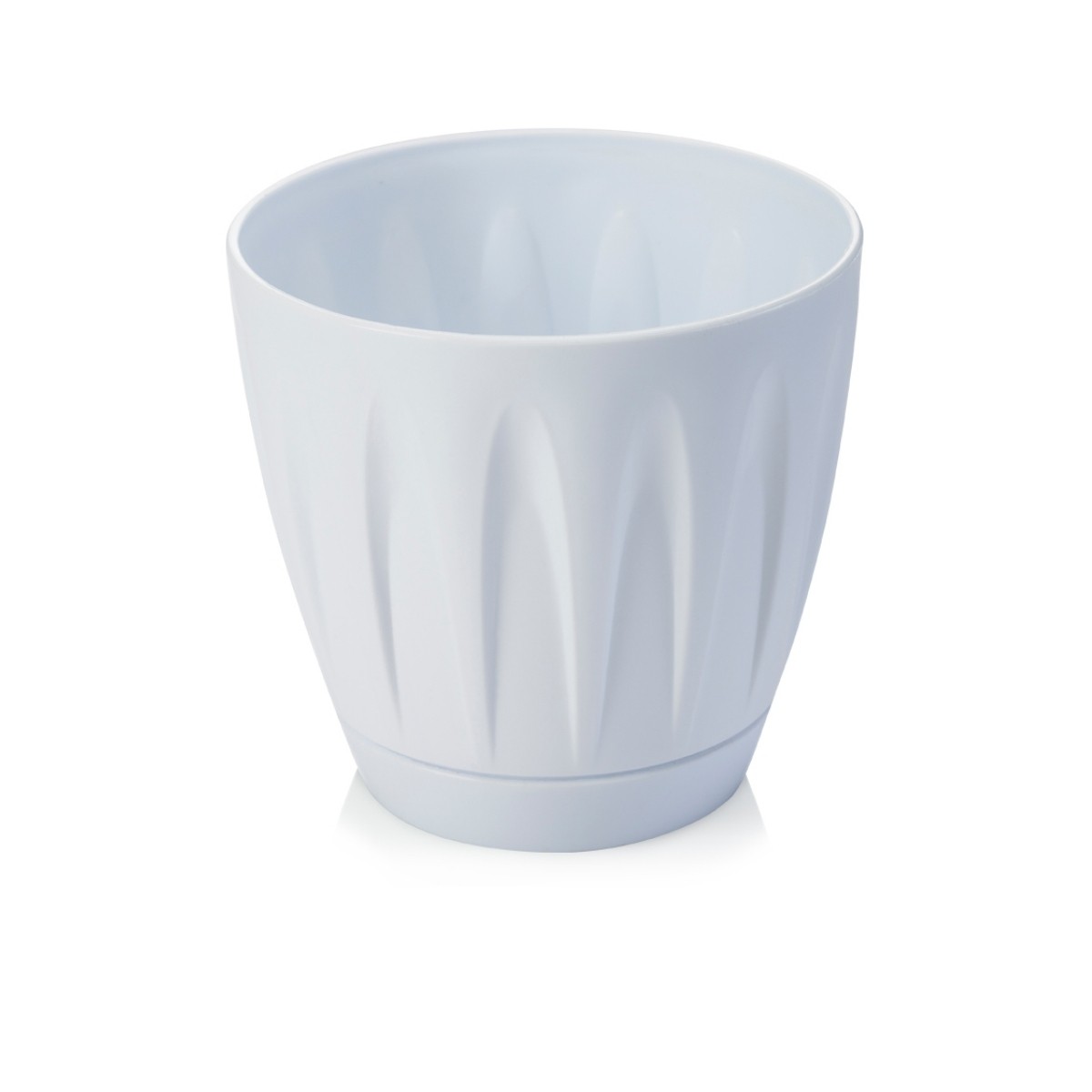 Serinova Papatya Saksı 6 No Takım Beyaz