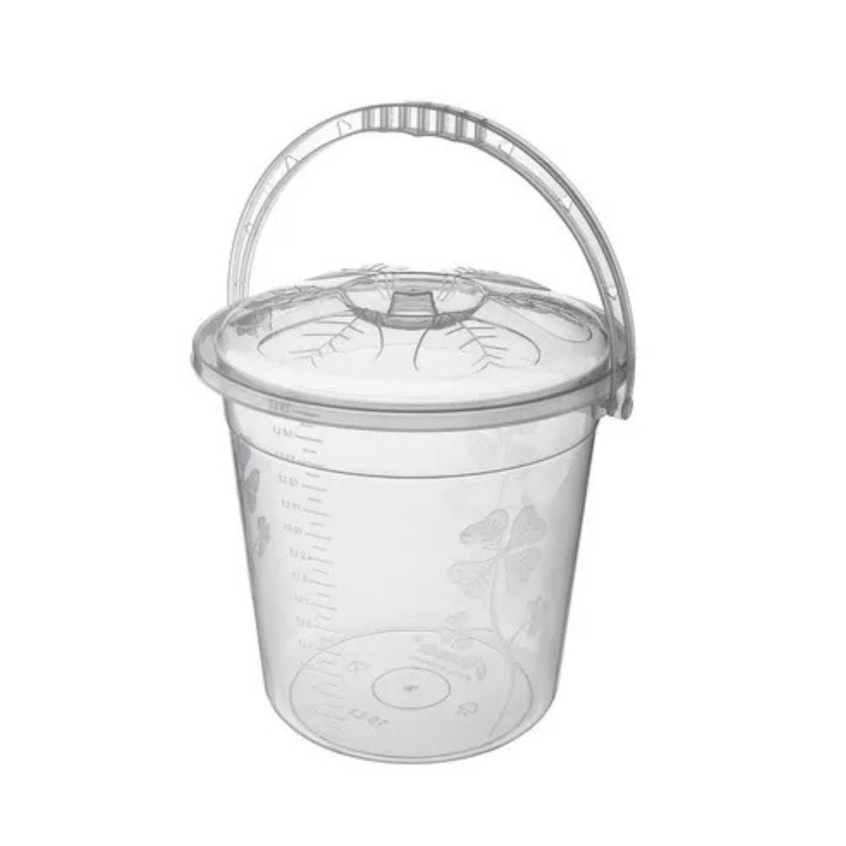 Asude ASD104 15 LT Şeffaf Yonca Su Kovası Füme