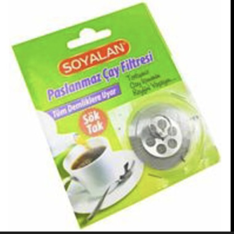 Soyalan Paslanmaz Çay Filtresi Sök Tak
