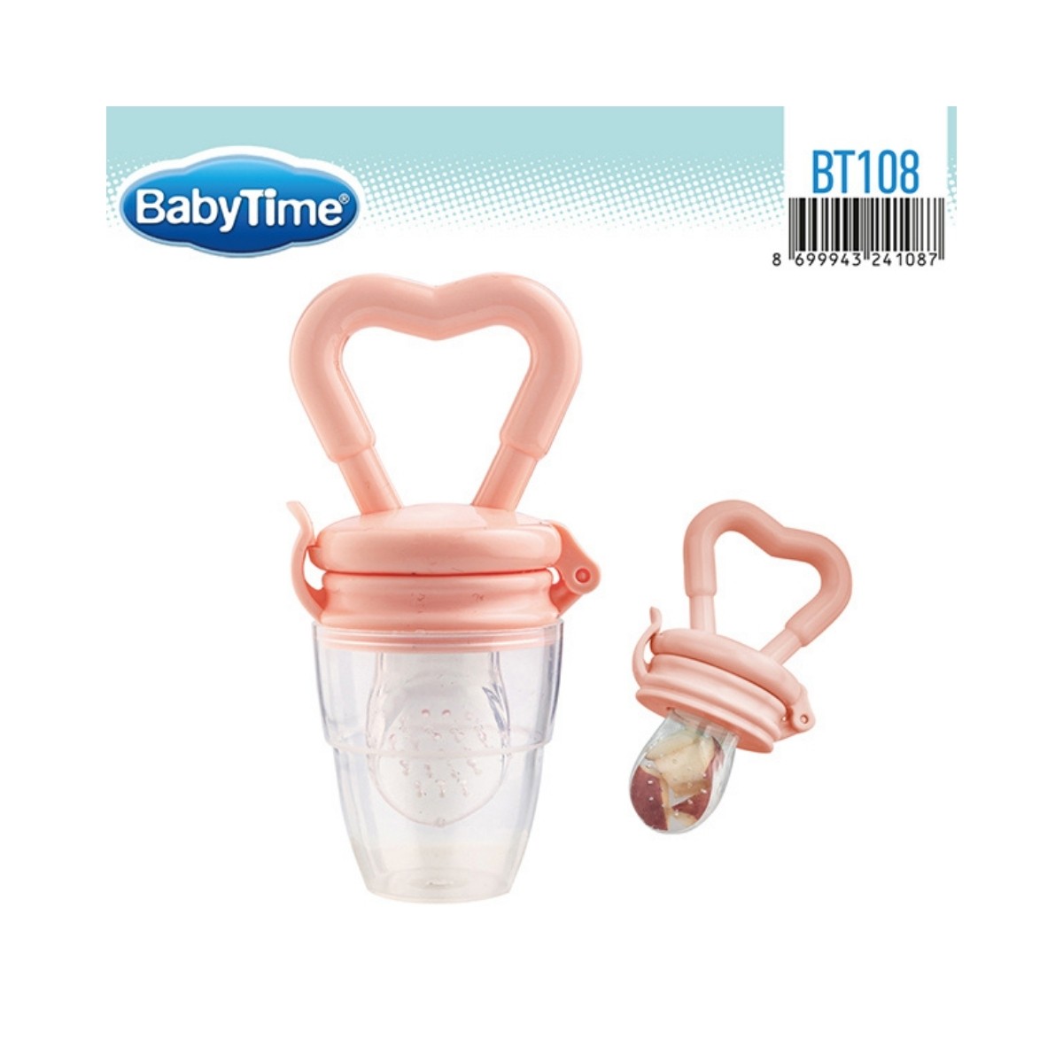 BabyTime Meyve Süzgeci Renk Seçeneği 6+ Ay BT108 Pudra