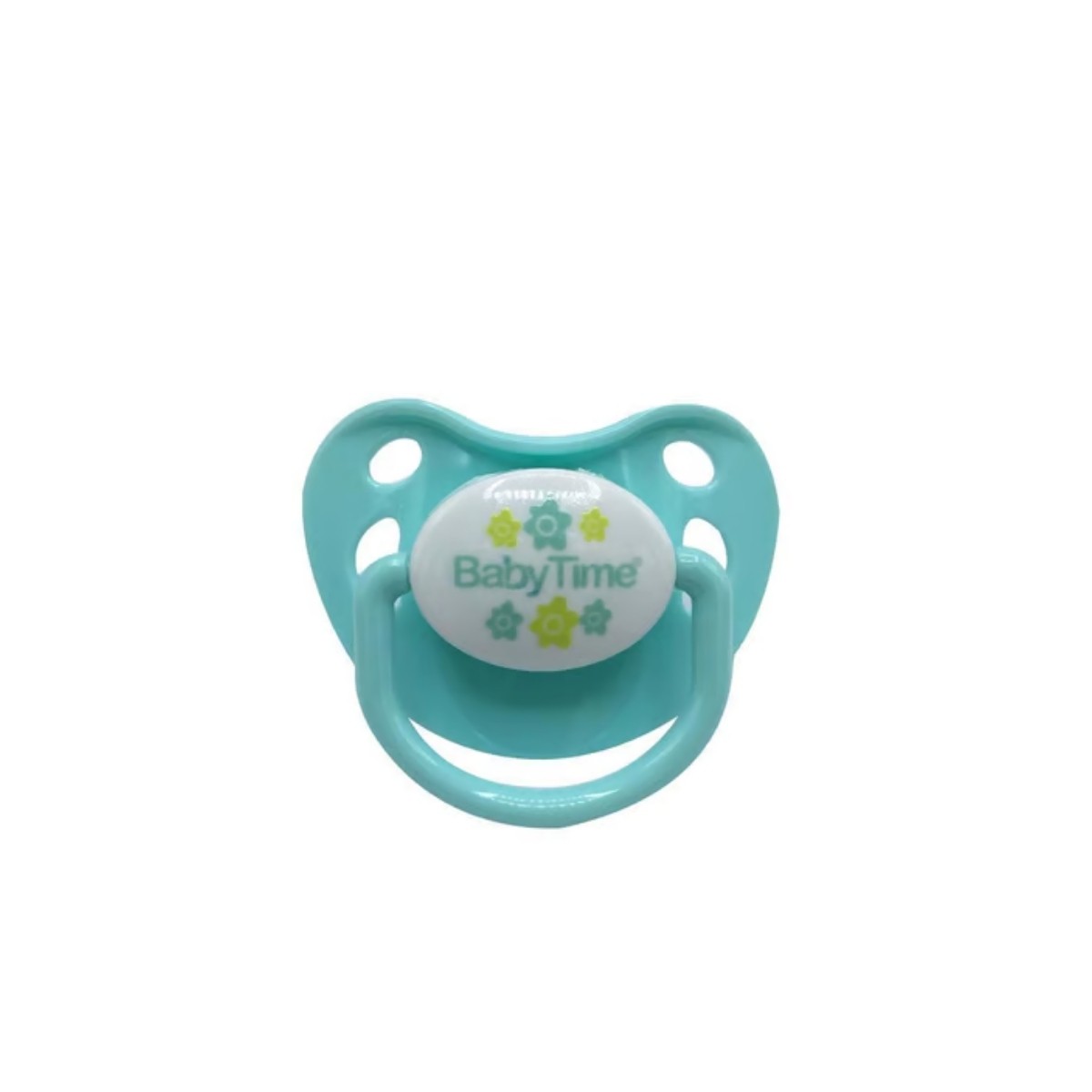 BabyTime Damaklı Mat Emzik 1 Numara 0-6 Ay BT128-1 Mint Çiçek