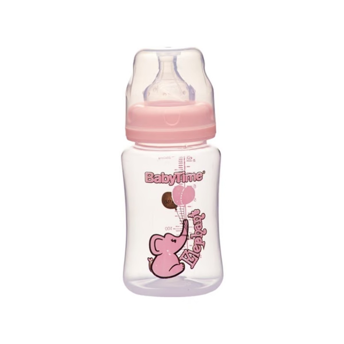 BabyTime Geniş Ağız PP Biberon 250 ml 1 Numara 0-6 Ay BT075 Pudra
