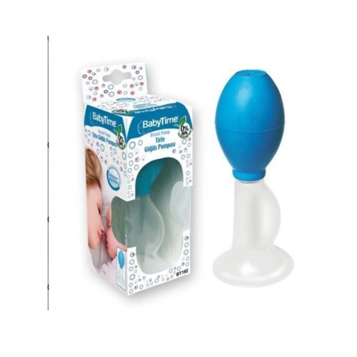 BabyTime Tirle Göğüs Pompası BT192 Mavi