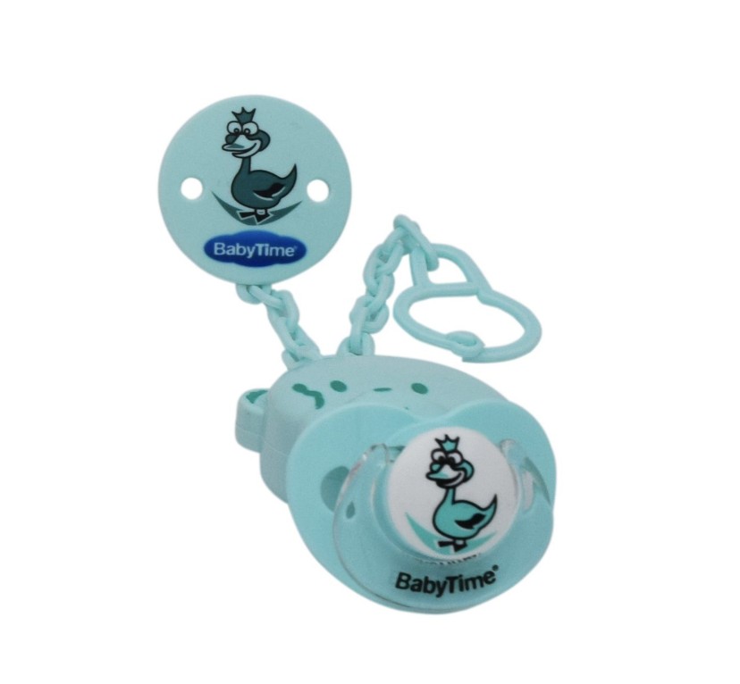 BabyTime Emzik Askısı Mint Ördek Görselli
