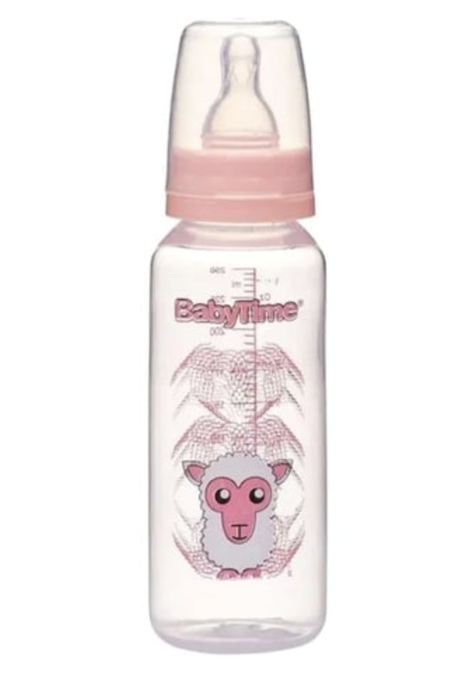 BabyTime PP Klasik Biberon 250 ml 1 Numara 0-6 Ay BT065 Pembe