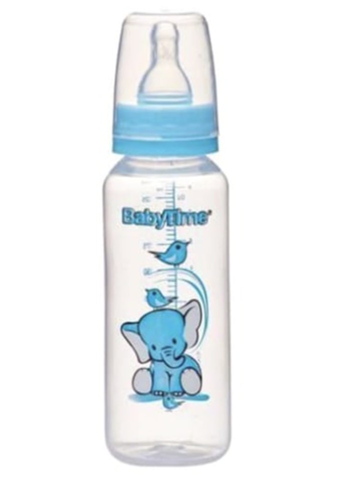 BabyTime PP Klasik Biberon 250 ml 1 Numara 0-6 Ay BT065 Mavi