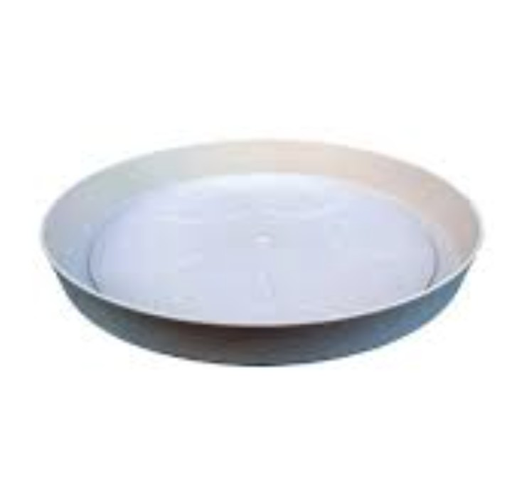 Serinova Plastik Saksı Tabağı Yalı 8 No Kirli Beyaz