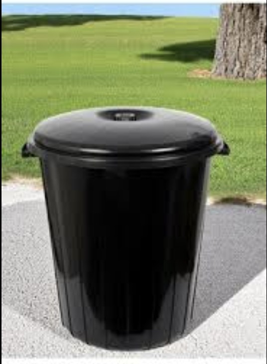 Asude ASD175 Bakliyat Kovası 50 LT Siyah