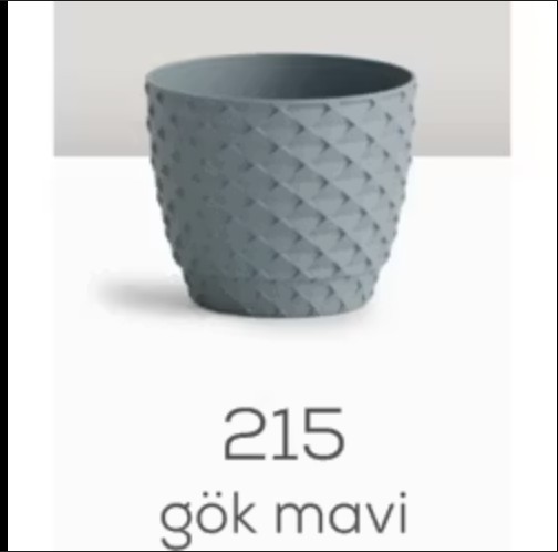 Serinova Kristal Saksı No 5 Gök Mavi