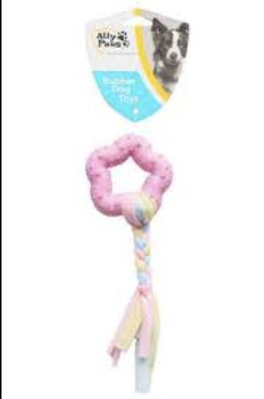 Ally Paws Cotton Dog Toy Kumaş Köpek Oyuncağı Pembe