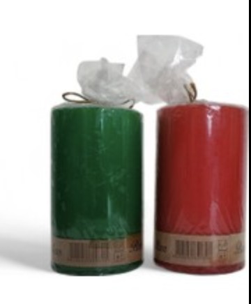 Bozkurt Kütük Mum Karışık Renkler 6'lı