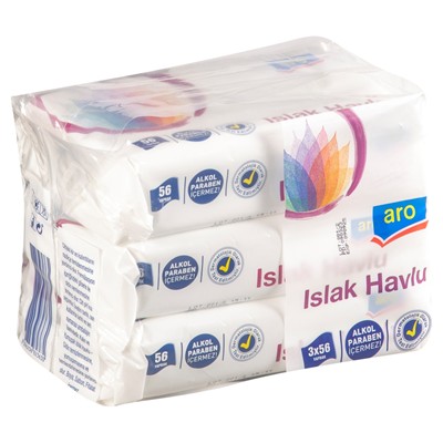 Aro Islak Havlu 3x56 Adet