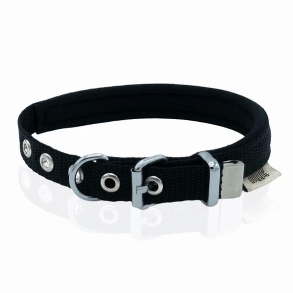 Doggie Premium Köpek Tasması‑Kemeri (DSBT1510S Black) 1,5×20‑25 Cm Siyah