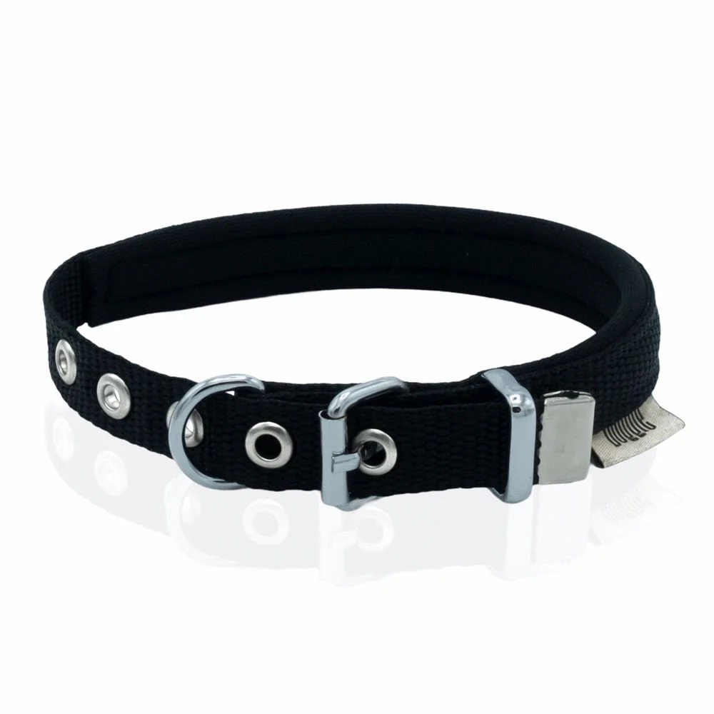 Doggie Premium Köpek Tasması‑Kemeri (DABT1510M Black) 1,5×25‑40 Cm Siyah