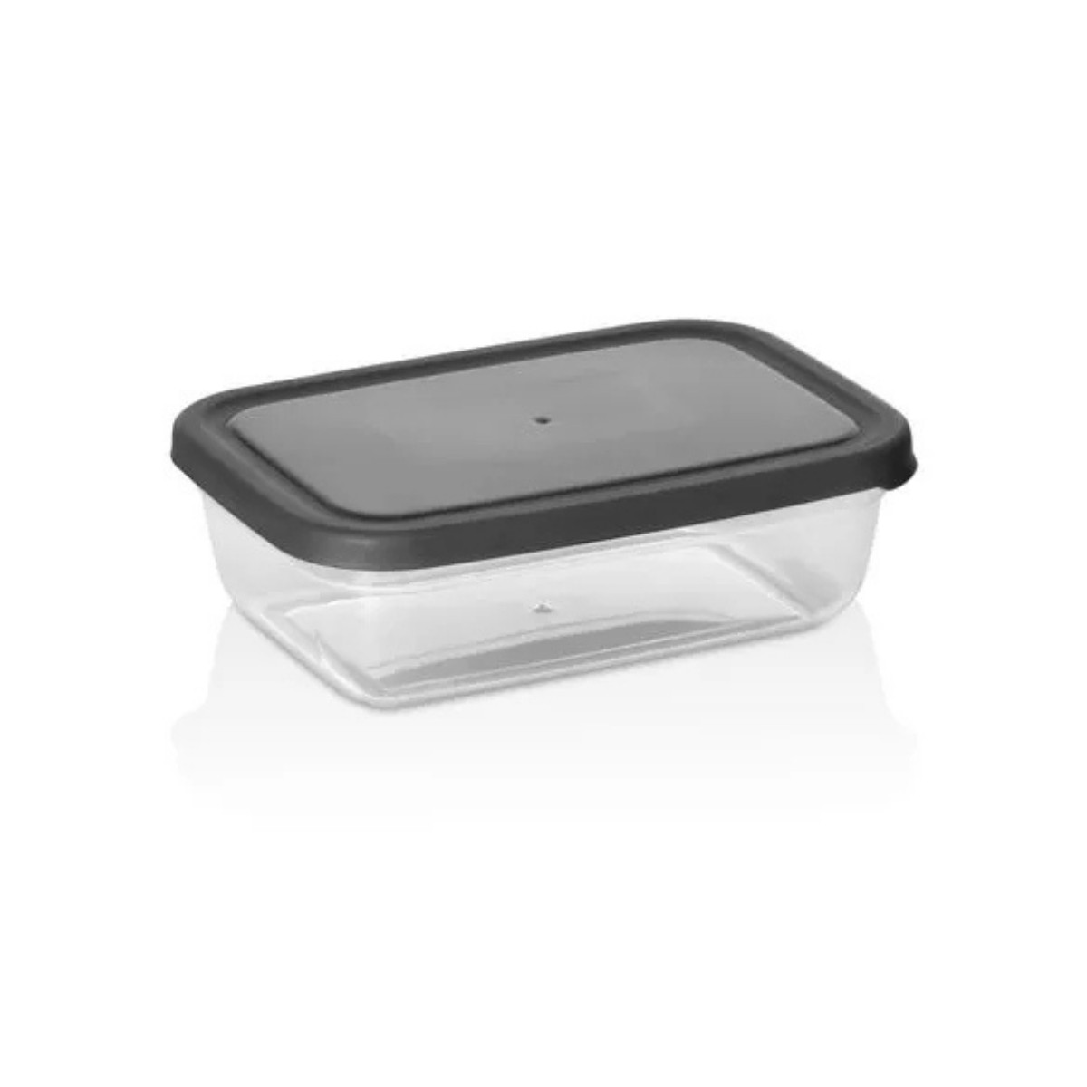 ASD036 Maya Dikdörtgen Saklama Kabı Antrasit 2400ML