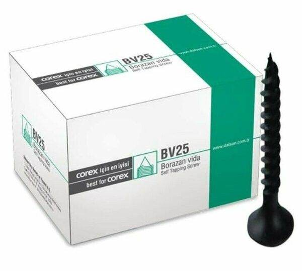 Dalsan Sivri Uçlu Vida 1000 adet 25mm bv25