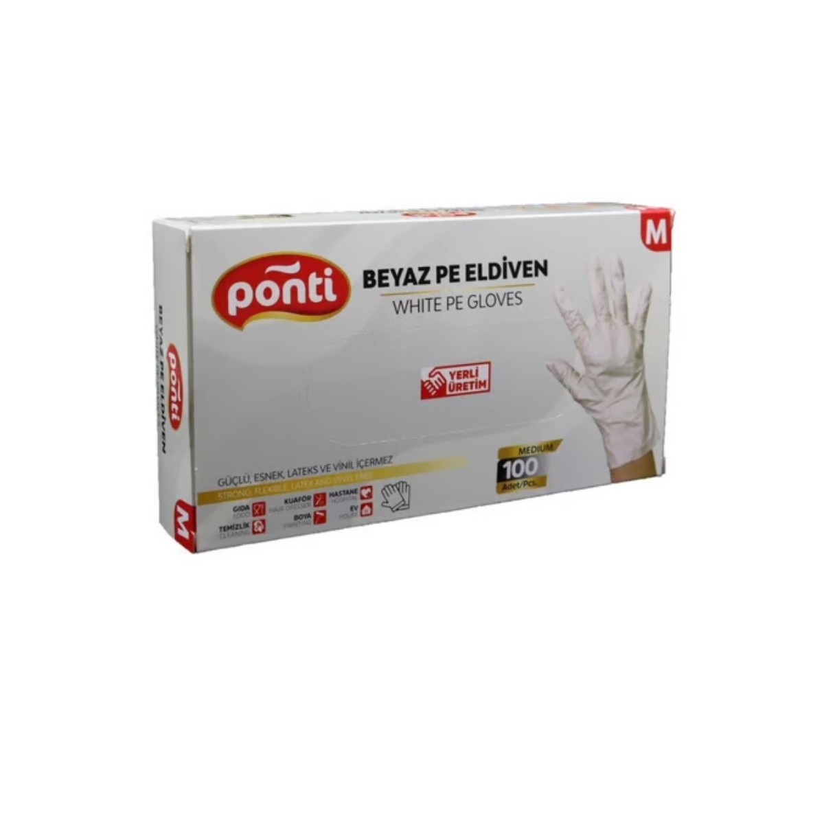 Ponti Polyvin Eldiven Krem Paket - Medium