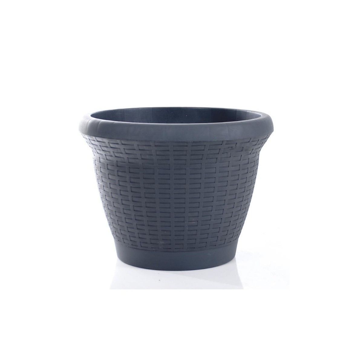 Serinova Hasır Saksı 4 No Antrasit