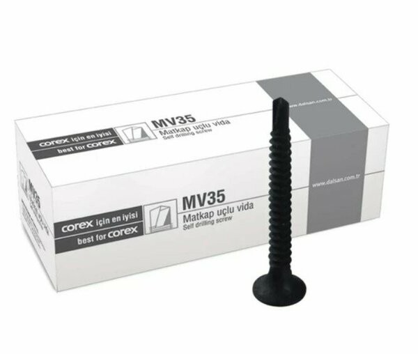 Dalsan Matkap Uçlu Vida 1000 Adet 35 mm mv35