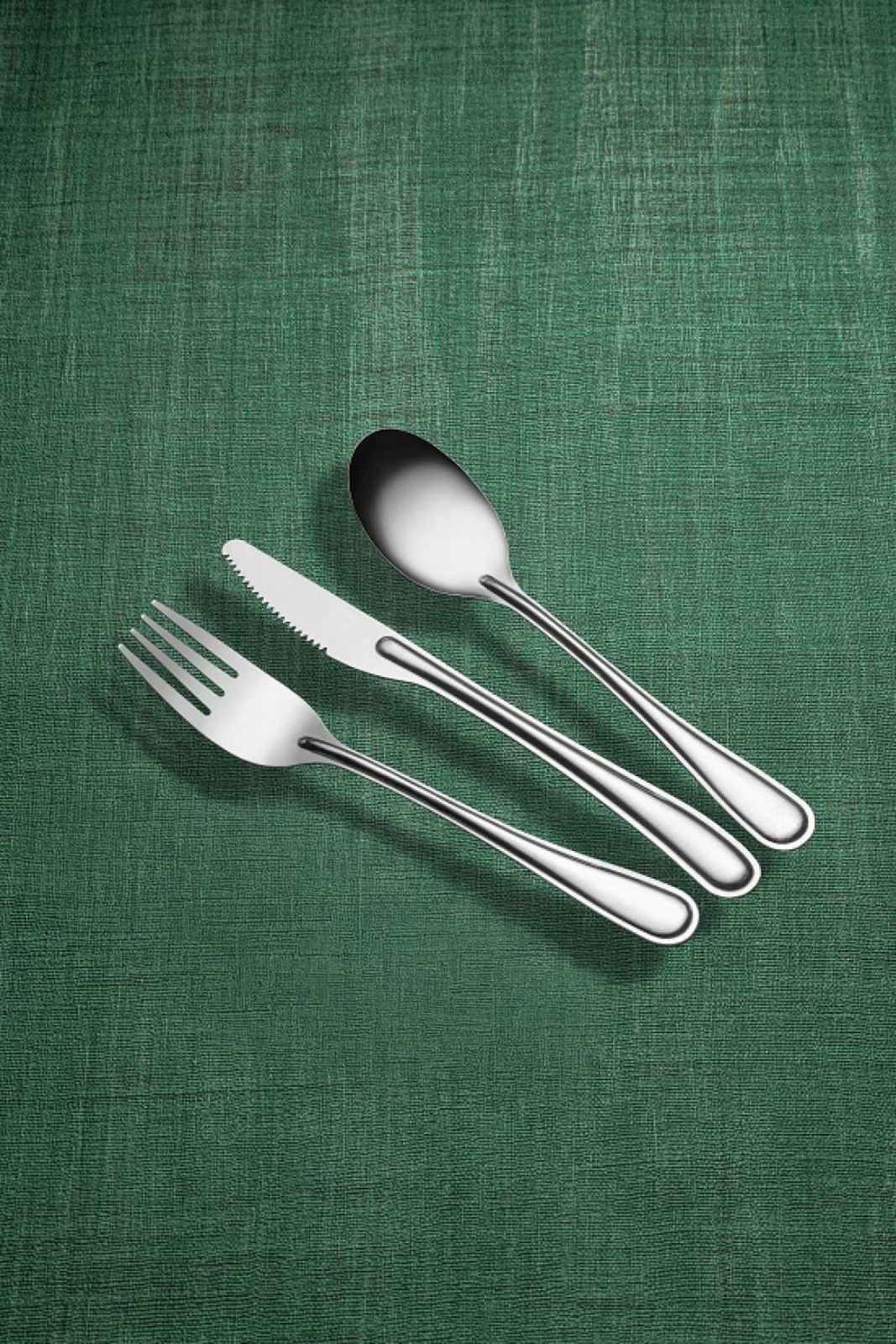 Sola Tek Kullanımlık Yıkanabilir Paslanmaz Çelik Çatal, Kaşık Ve Bıçak Takımı