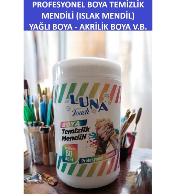 Luna Boya Temizlik Mendili 60lı Paket