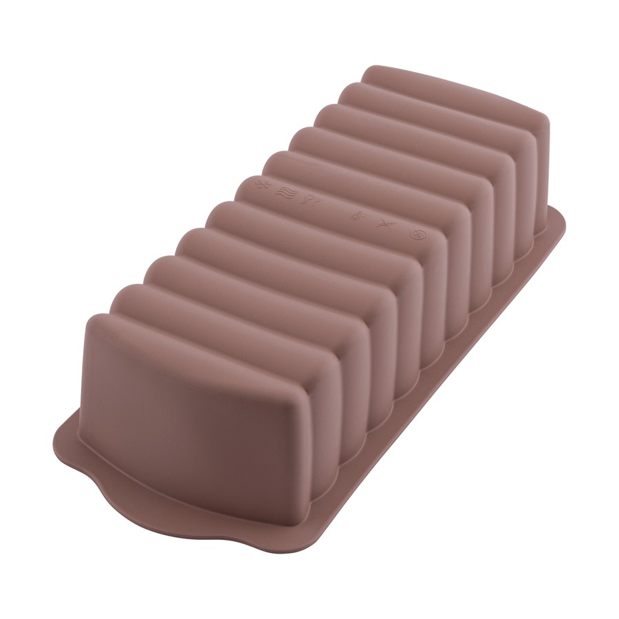 Silicolife Baton Kek Kalıbı Kırmızı - Mor - Kahverengi