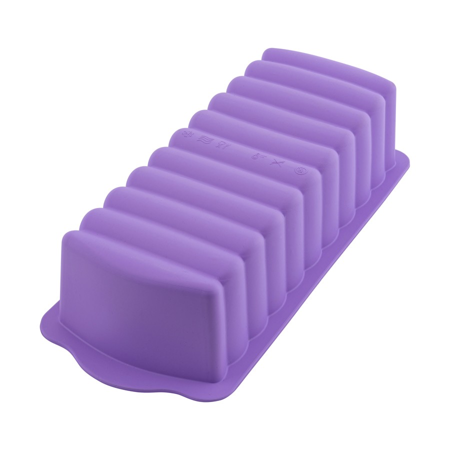 Silicolife Baton Kek Kalıbı Kırmızı - Mor - Kahverengi