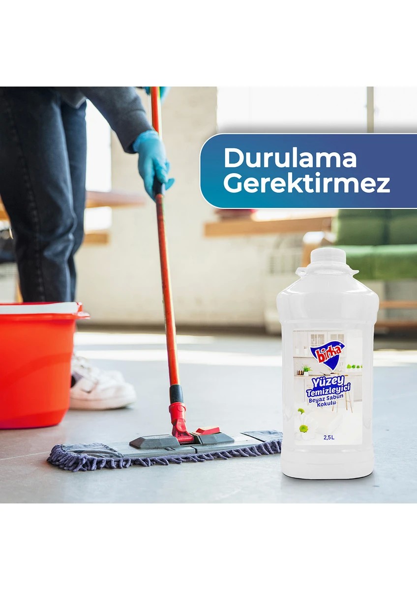 2,5 Lt Birka Beyaz Sabun Kokulu Yüzey Temizleyici