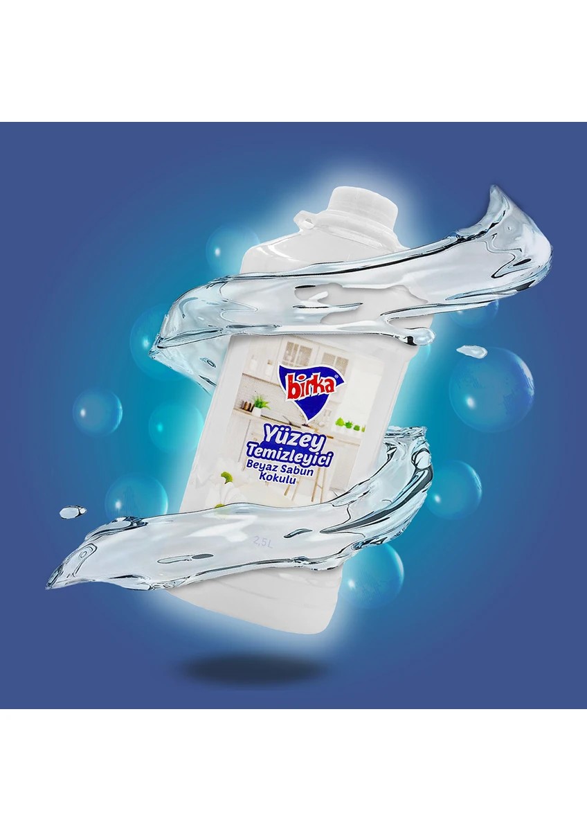 2,5 Lt Birka Beyaz Sabun Kokulu Yüzey Temizleyici