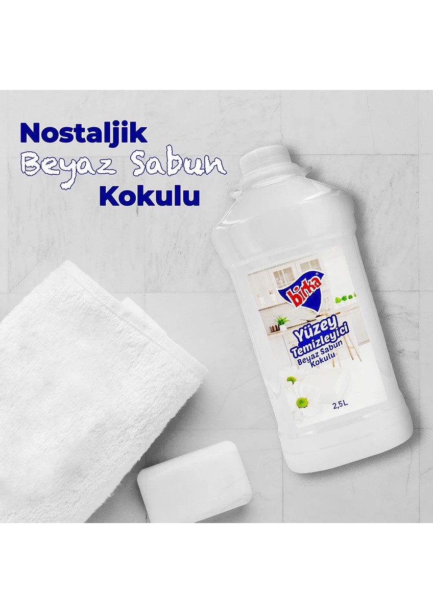 2,5 Lt Birka Beyaz Sabun Kokulu Yüzey Temizleyici