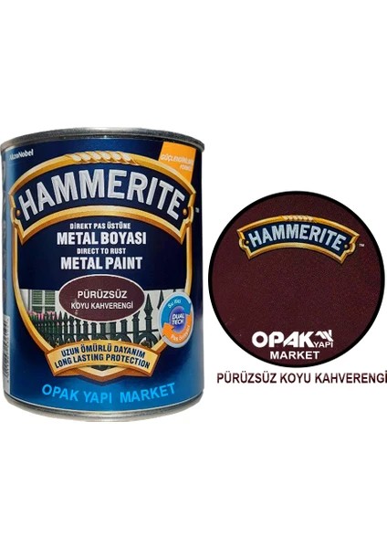 Hammerite Düz Kahve 1/1