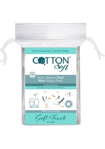 Cotton Soft Touch for Baby Islak Mendil Pembe Ambalaj 60'lı