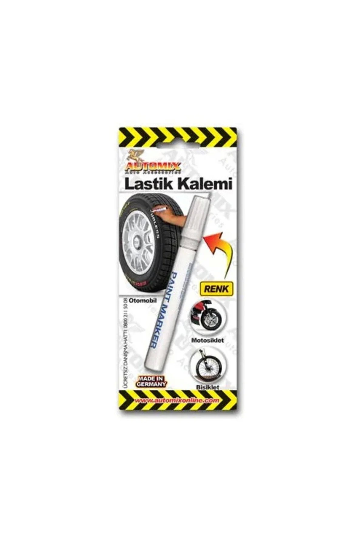 Automix Lastik Kalemi Beyaz