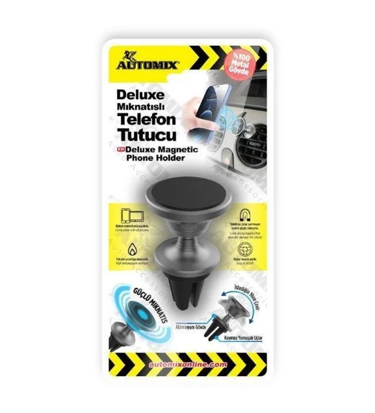 Automix Deluxe Mıknatıslı Telefon Tutucu
