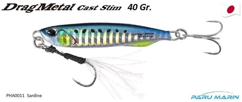 Duo Drag Metal Cast Slim Jig 40gr. Pha0011 / Sardine