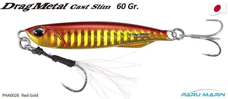 Duo Drag Metal Cast Slim Jig 60gr. Pha0026 / Red Gold