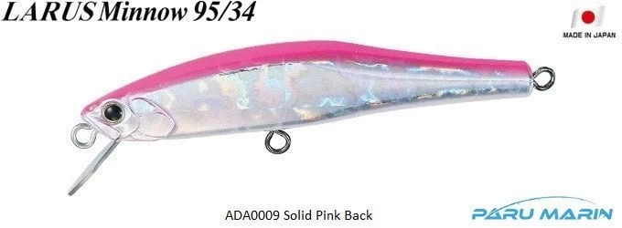 Larus Minnow 95/34 Ada0009 / Solid Pink Back