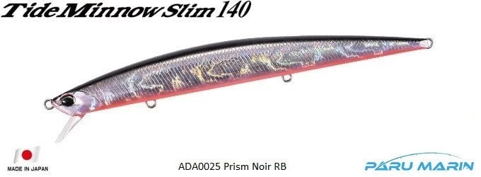 Duo Tide Minnow Slim 140 Ada0025 / Prism Noir Red Belly
