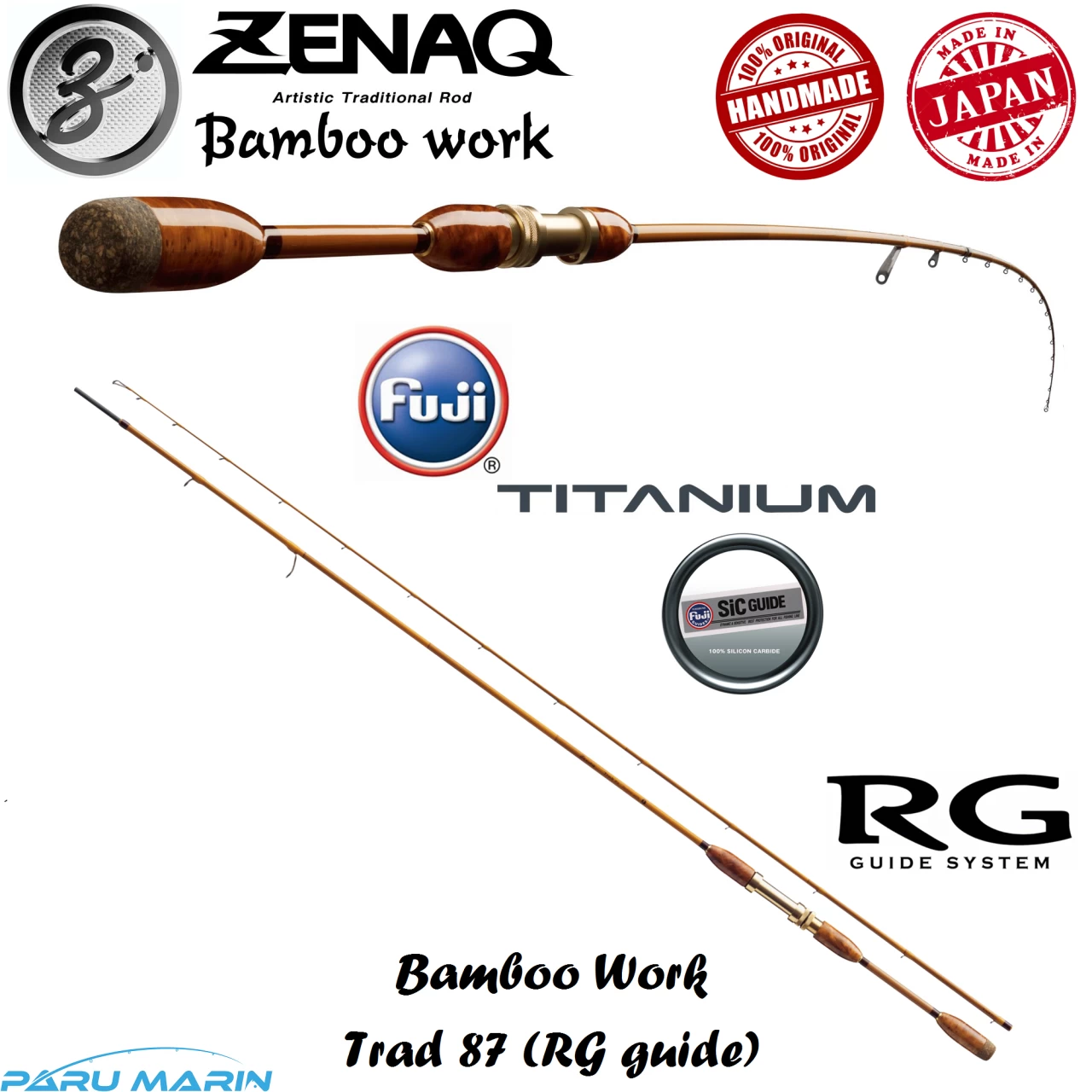 Zenaq Bamboo Work Trad 87 (rg) Spin Kamış 262 Cm. 7-25 G