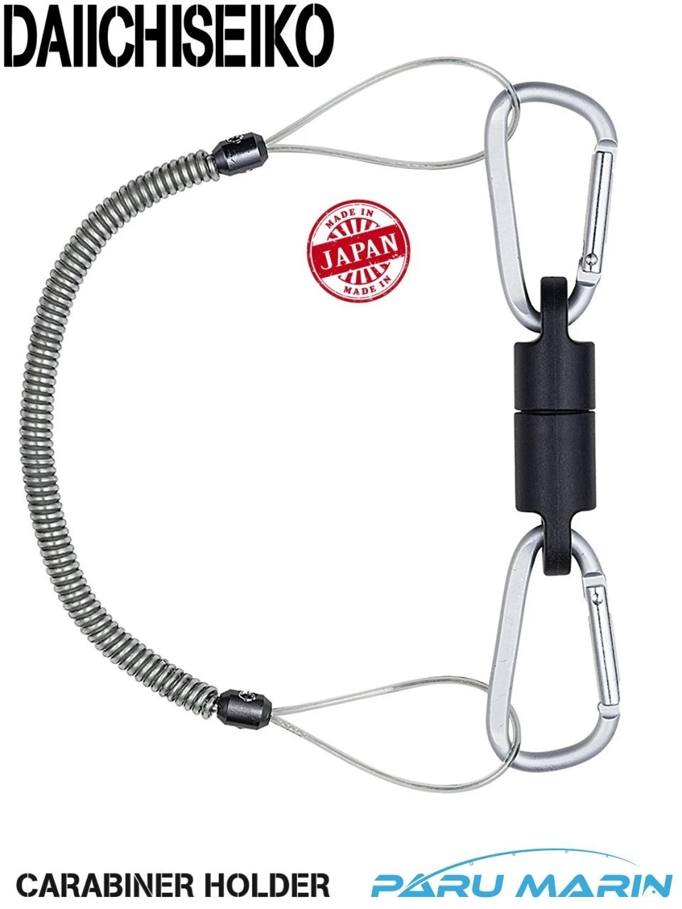 Daiichiseiko Carabiner Holder Mg 5000 Mıknatıslı Karabina Ve Güvenlik Kordonu Silver