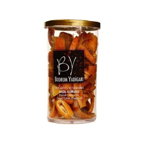 Bodrum Yadigarı Şeker İlavesiz Karışık Narenciyeli Reçel Kurusu 150 Gr