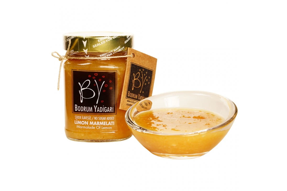 Bodrum Yadigarı Şeker İlavesiz Limon Marmelatı 250 Gr
