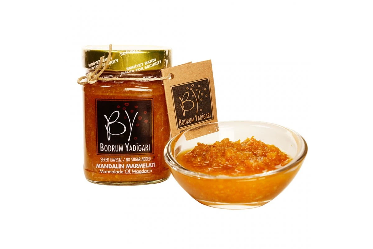 Bodrum Yadigarı Şeker İlavesiz Mandalin Marmelatı 250 Gr