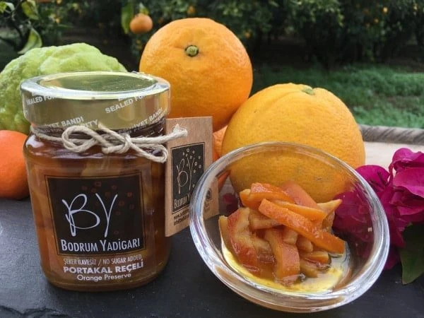 Bodrum Yadigarı Şeker İlavesiz Portakal Reçeli 250 Gr
